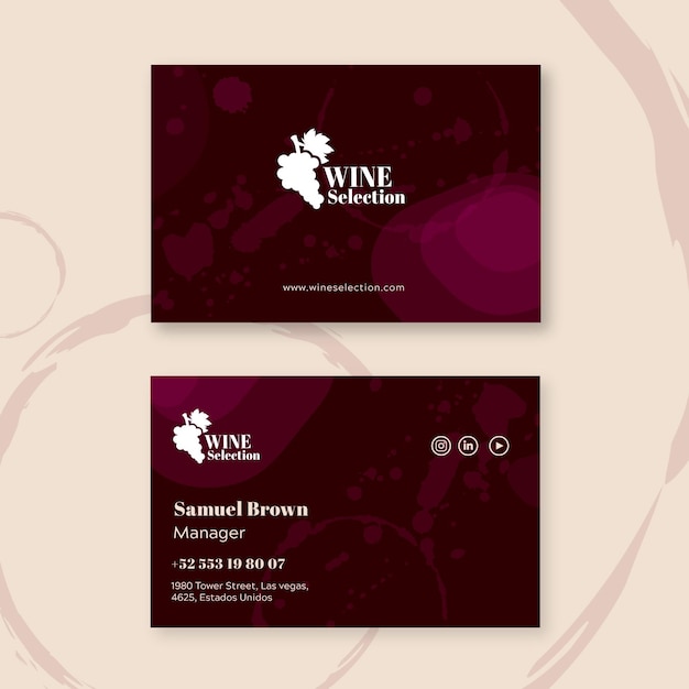 Vector double-sided business card