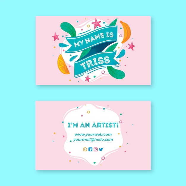 Double-sided business card