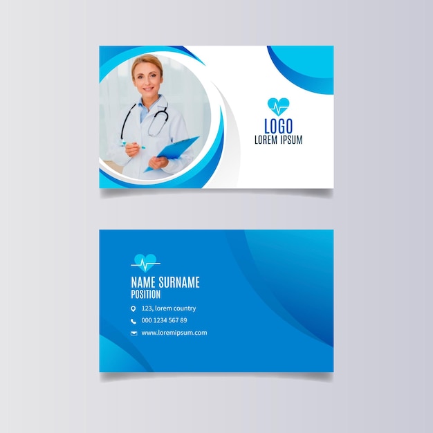 Vector double-sided business card