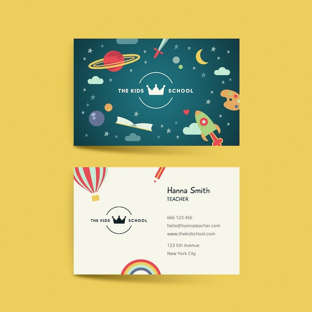 Vector double-sided business card