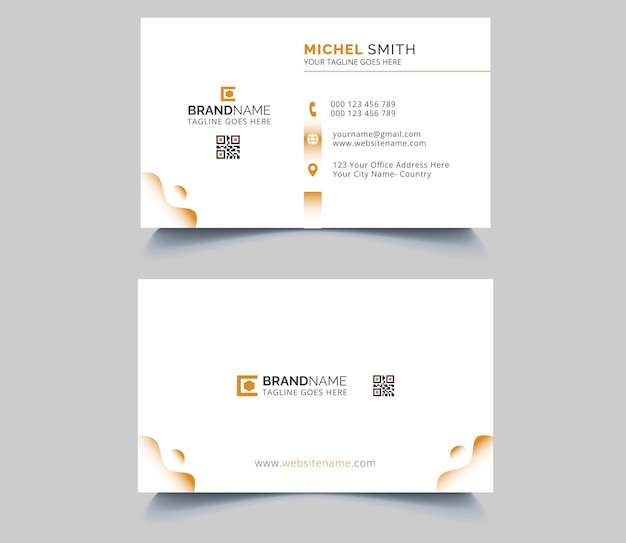 Double sided creative business card template