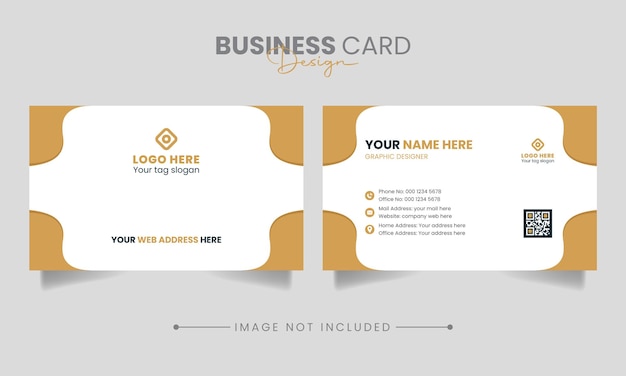 Вектор Двусторонняя креативная визитная карточка визитная карточка визитная карточка шаблон дизайна вектор