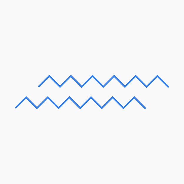 Double zig zag line illustration