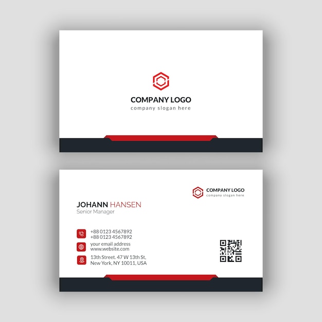 Doublesided creative business card template