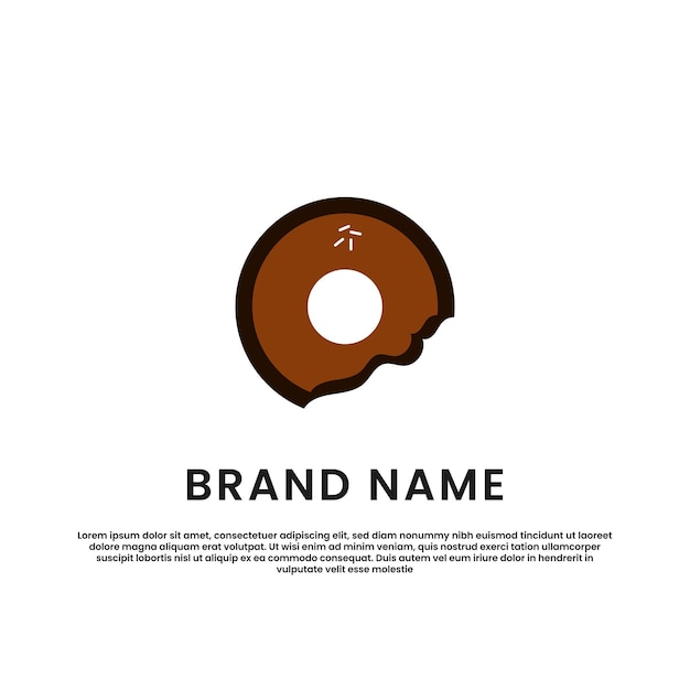 Doughnut Brand Logo icon design template