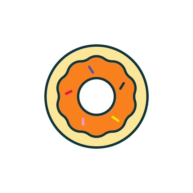 Doughnut icon vector design templates on white background