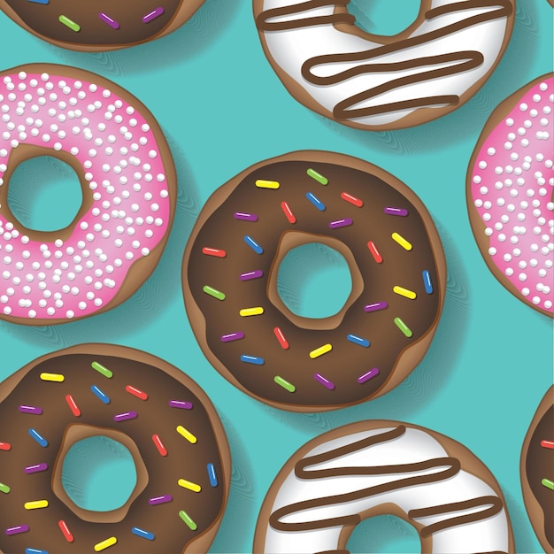 Doughnut repeating pattern