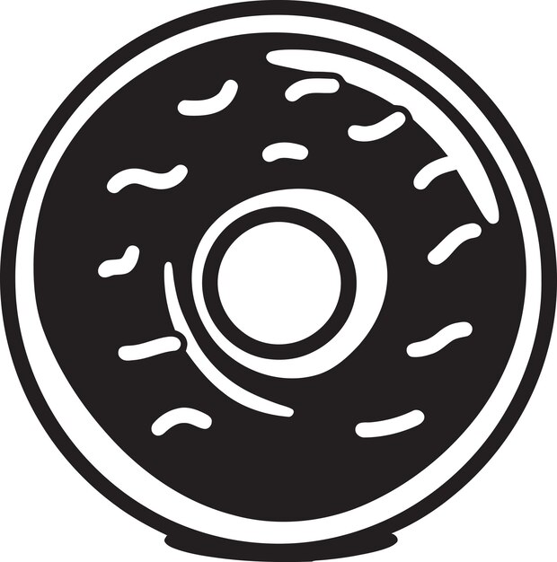 Doughy Delight Logo Vector Icon Sweet Swirls Donut Emblem Design