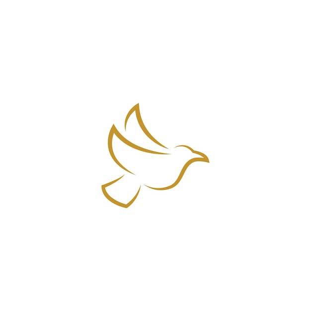 鳩鳥のロゴのベクトルのデザイン