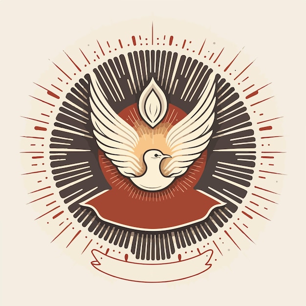 Vector dove holy spirit pentecost