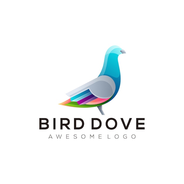 Dove kleurrijke logo afbeelding