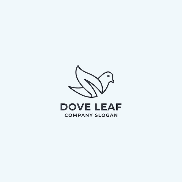 dove leaf monoline logo