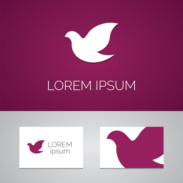 Dove logo template iconxA