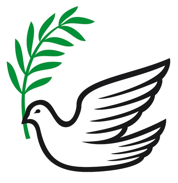 Vettore colomba della pace