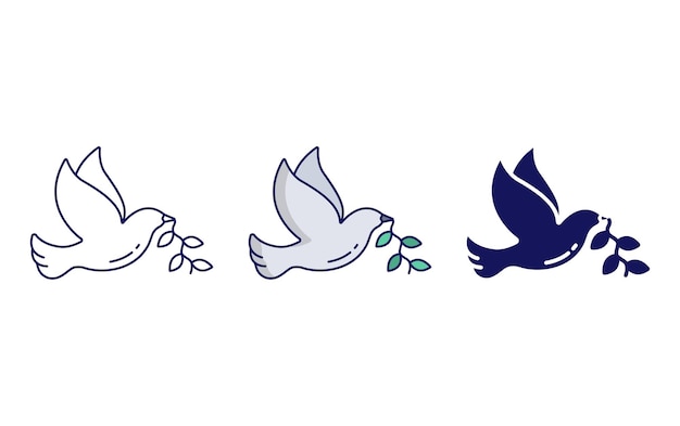 Dove vector icon