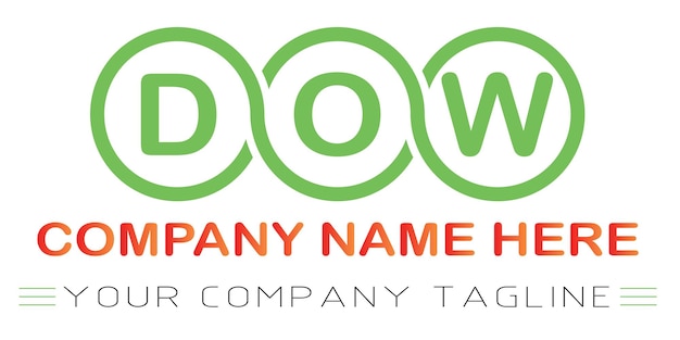 DOW brief logo ontwerp