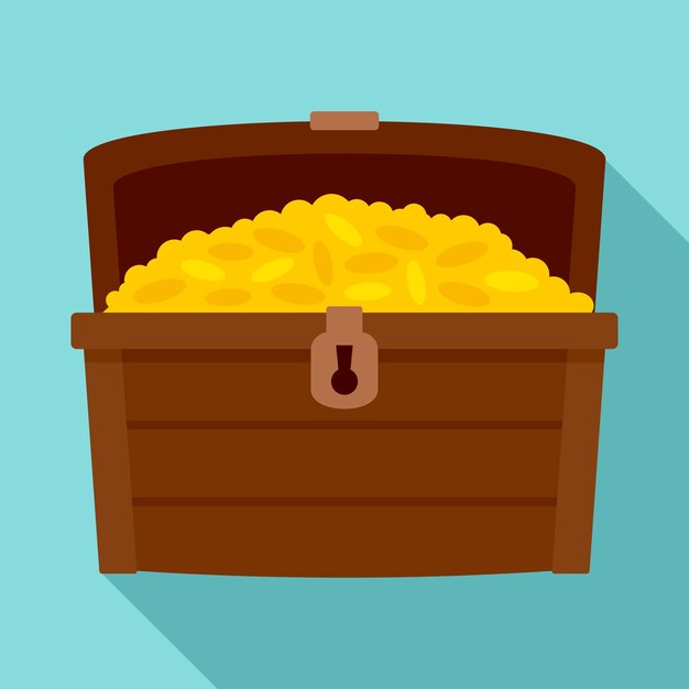 Vector dower chest icon flat illustration of dower chest vector icon for web design