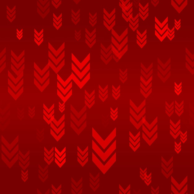 Down Red Arrow Seamless Pattern Background