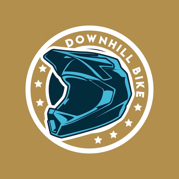 Vector downhill club emblem