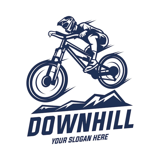 Vector downhill logo vector