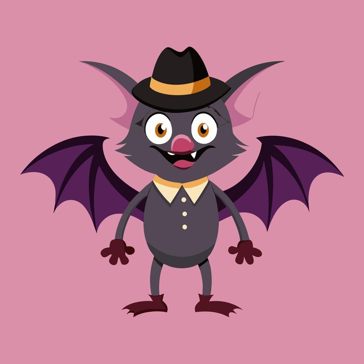 Vector download bat bird vector art illustration this design concept isolated premium vector flat carto