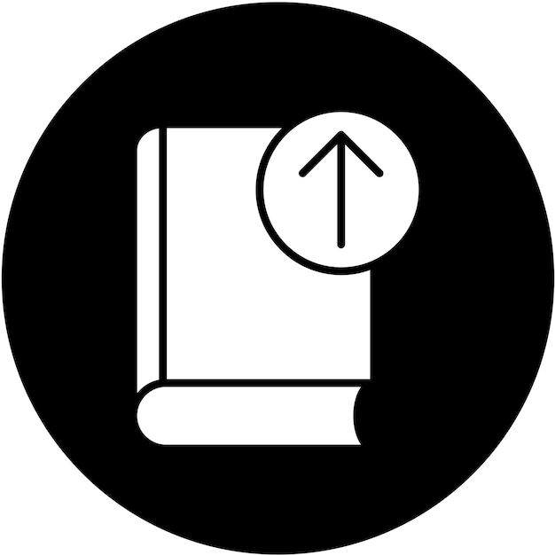 Vector download book icon style