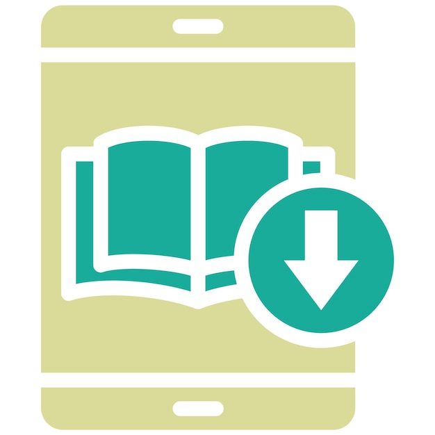 Vettore scarica l'illustrazione dell'icona vettoriale del libro learning iconset
