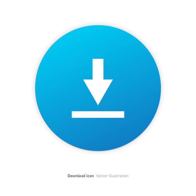 Download Button Icon design Vector illustration