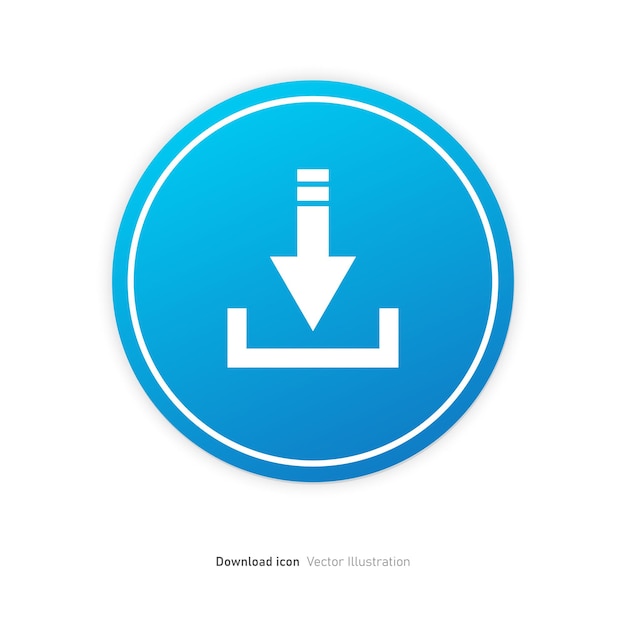 Vector download button icon ontwerp vector illustratie