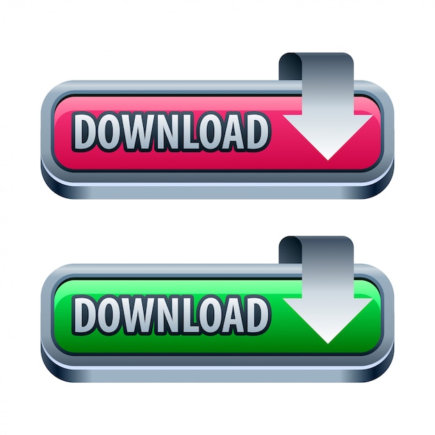 ベクトル ダウンロードボタンセット。