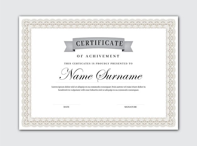 Download Certificate Template and Border Design