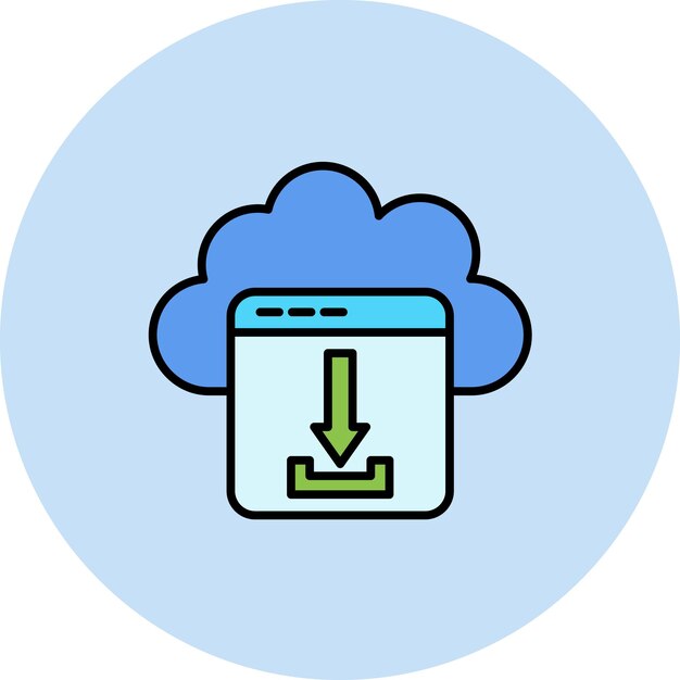 Download Cloud Flat Illustratie