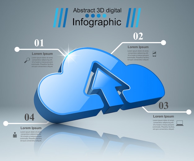 Download cloud - zakelijke infographic