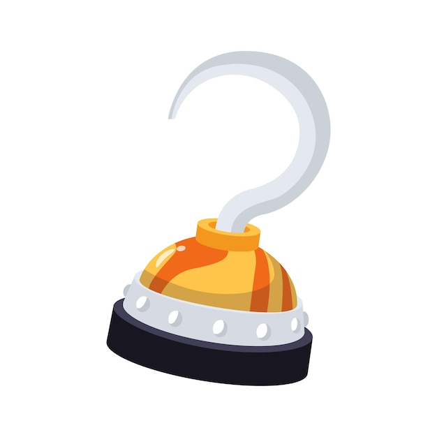 Download dit creatief ontworpen 3D-icoon van piraten haak hand