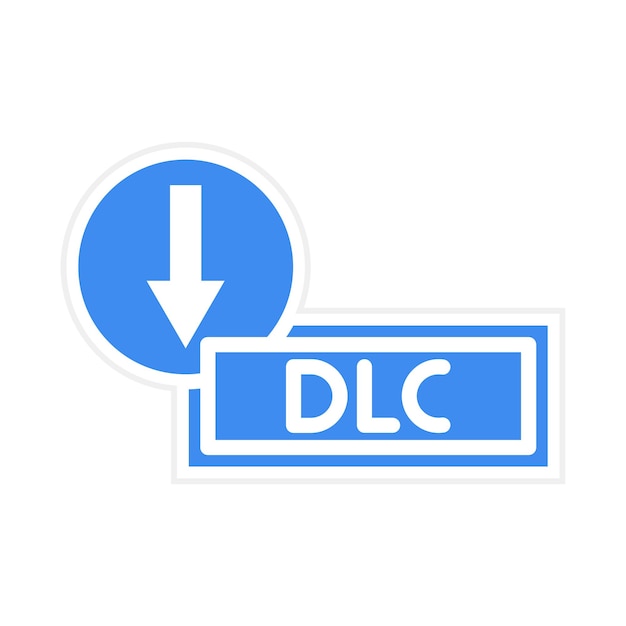 Vector download dlc icon vector image can be used for gaming ecommerce