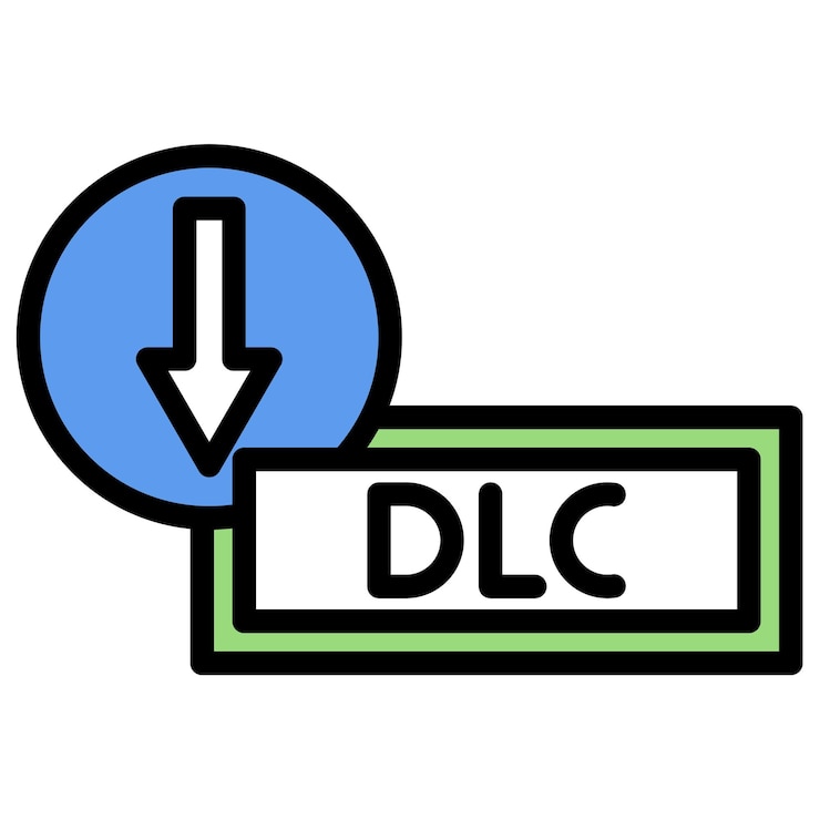 Vector download dlc icon vector image can be used for gaming ecommerce