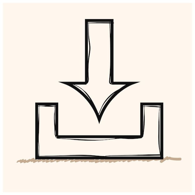 落書きアイコン ベクトル手描きをダウンロードします。