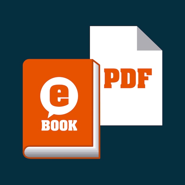 Vettore scarica il design di e-book, grafica vettoriale illustrazione eps10