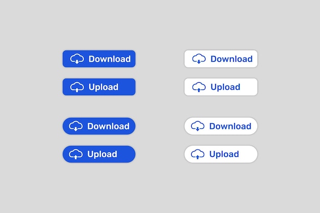 Download en upload ui-knoppen.