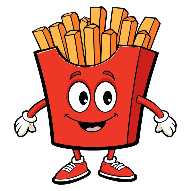 Vector download five guys fries food vector art illustration eps bestand voor ontwerp