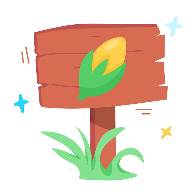 Download flat sticker icon of plant