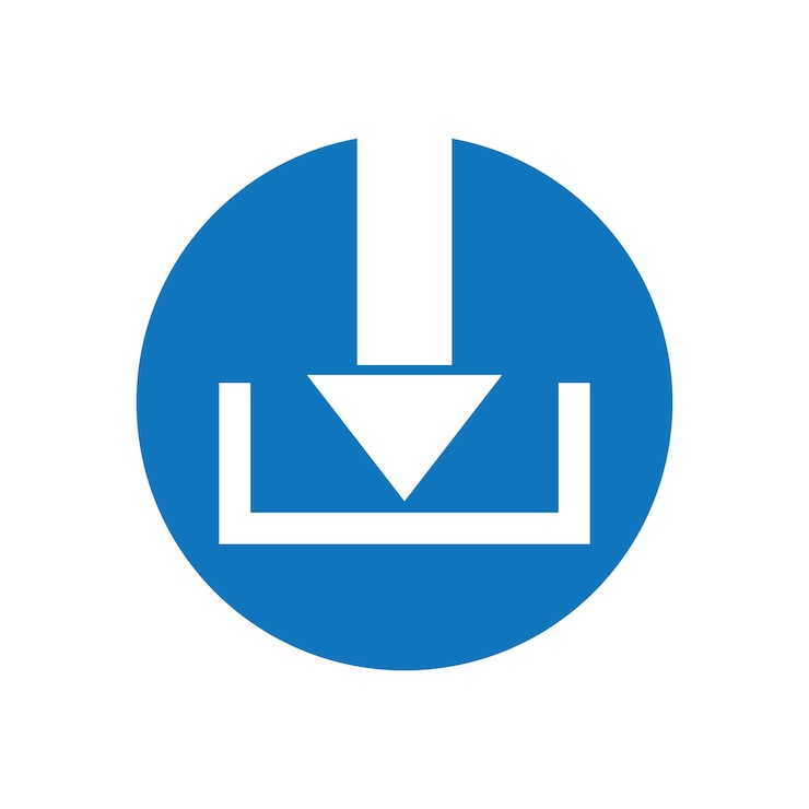 Vector download icon vector illustration symbol template