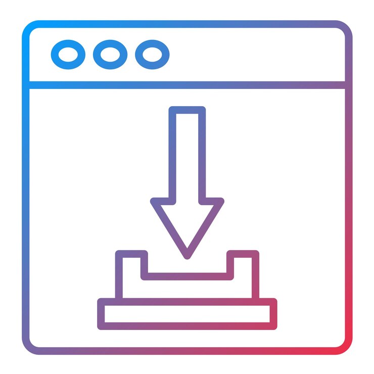Vector download icon vector image can be used for user experience
