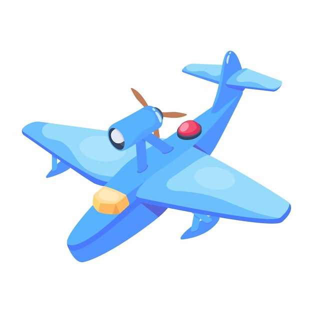 Download isometric icon of aircraft