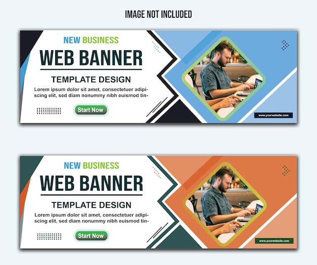 Vector download marketing web banner designs