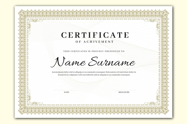 Download Official Certificate Border Design