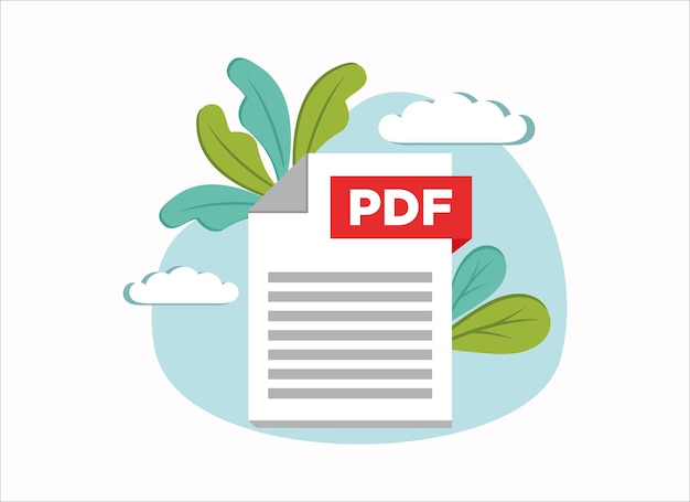 Download PDF icon file document concept