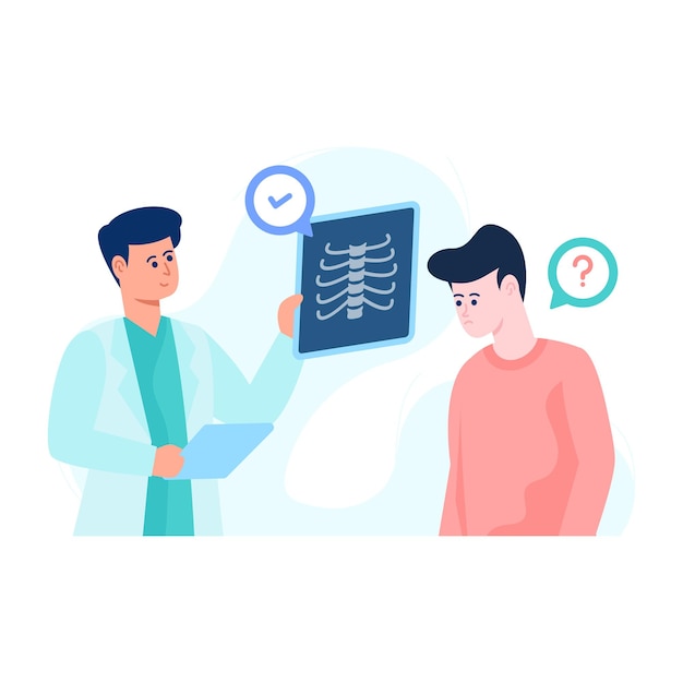 download premium flat illustration of x ray