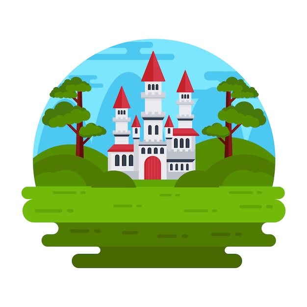 Download premium flat vector of house