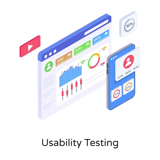 Скачать премиум иллюстрацию дизайна ui и ux